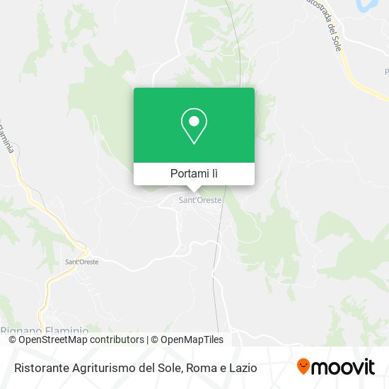 Mappa Ristorante Agriturismo del Sole
