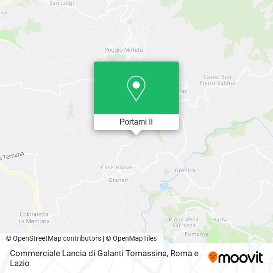 Mappa Commerciale Lancia di Galanti Tomassina
