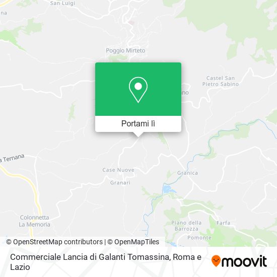 Mappa Commerciale Lancia di Galanti Tomassina