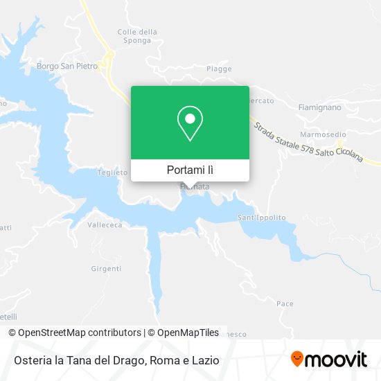 Mappa Osteria la Tana del Drago