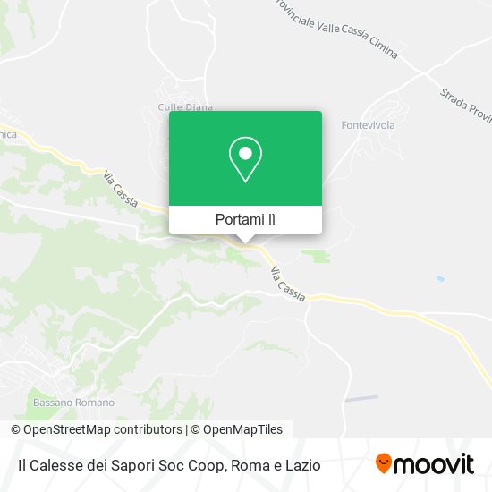 Mappa Il Calesse dei Sapori Soc Coop