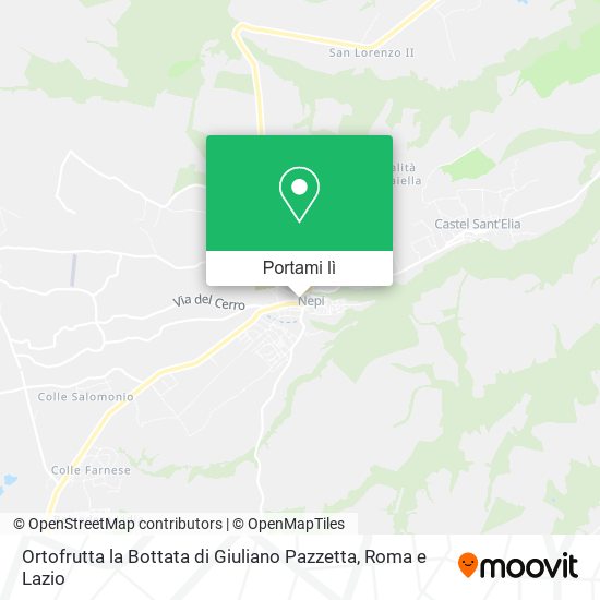 Mappa Ortofrutta la Bottata di Giuliano Pazzetta