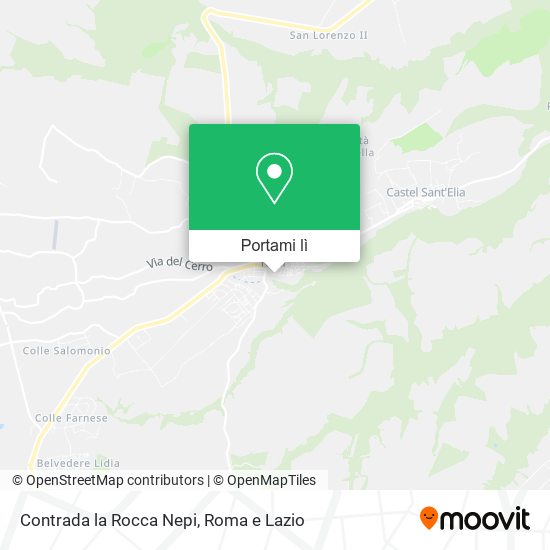 Mappa Contrada la Rocca Nepi