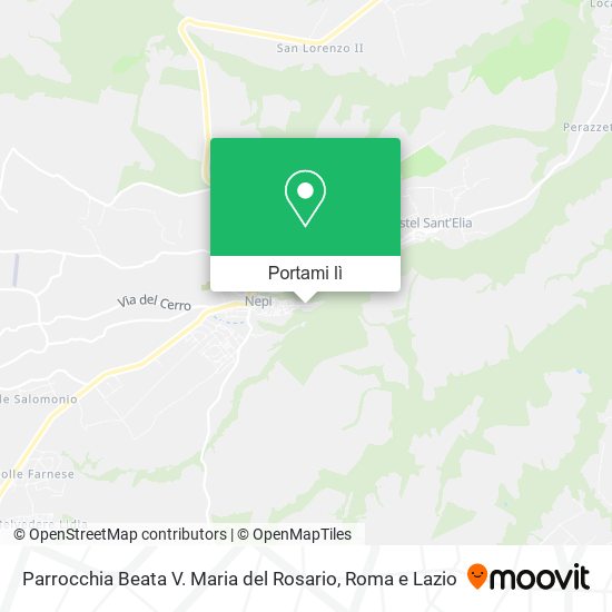 Mappa Parrocchia Beata V. Maria del Rosario