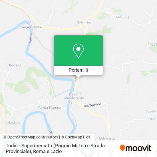 Mappa Todis - Supermercato (Poggio Mirteto -Strada Provinciale)