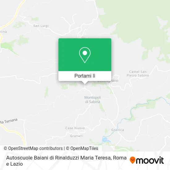 Mappa Autoscuole Baiani di Rinalduzzi Maria Teresa