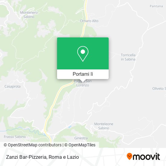 Mappa Zanzi Bar-Pizzeria