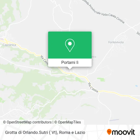 Mappa Grotta di Orlando.Sutri ( Vt)