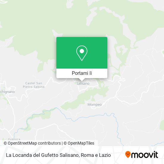 Mappa La Locanda del Gufetto Salisano