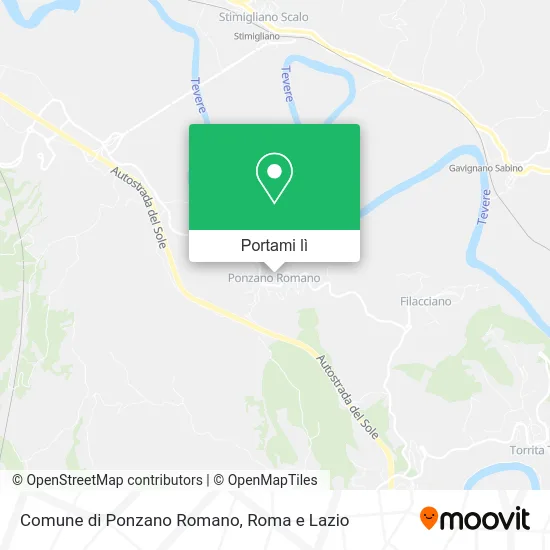 Mappa Comune di Ponzano Romano