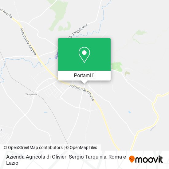 Mappa Azienda Agricola di Olivieri Sergio Tarquinia