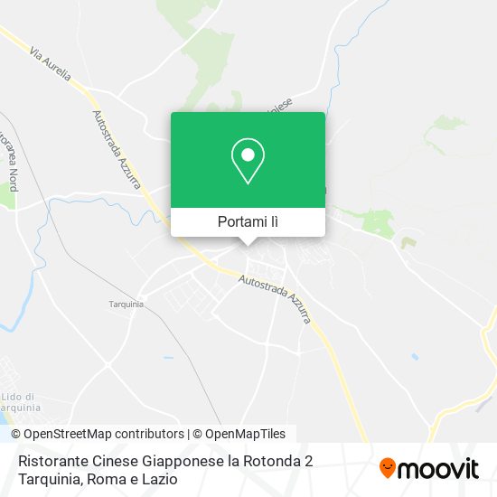 Mappa Ristorante Cinese Giapponese la Rotonda 2 Tarquinia