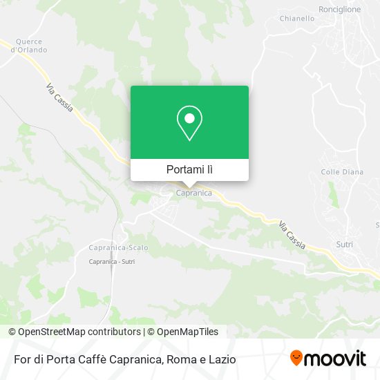 Mappa For di Porta Caffè Capranica