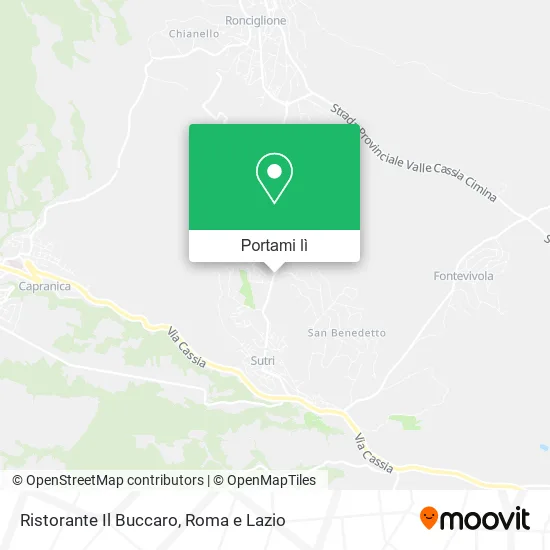 Mappa Ristorante Il Buccaro