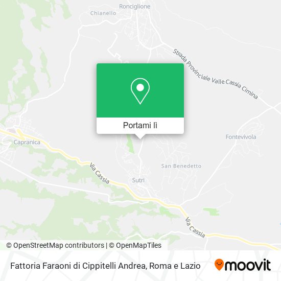 Mappa Fattoria Faraoni di Cippitelli Andrea