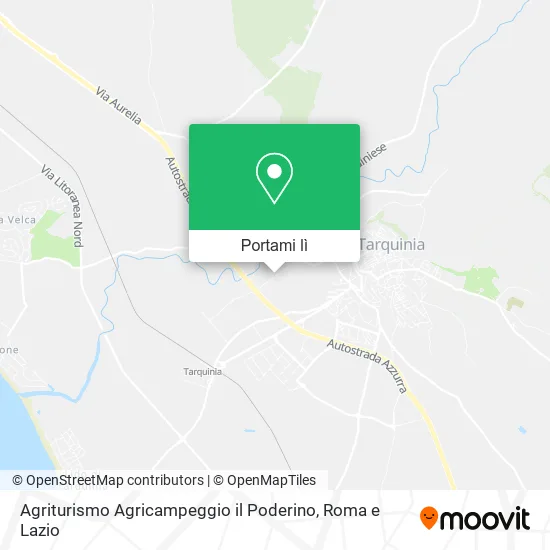 Mappa Agriturismo Agricampeggio il Poderino