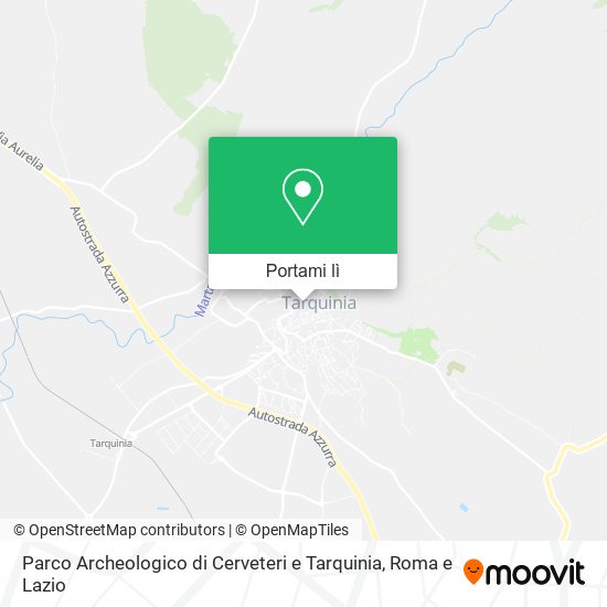 Mappa Parco Archeologico di Cerveteri e Tarquinia