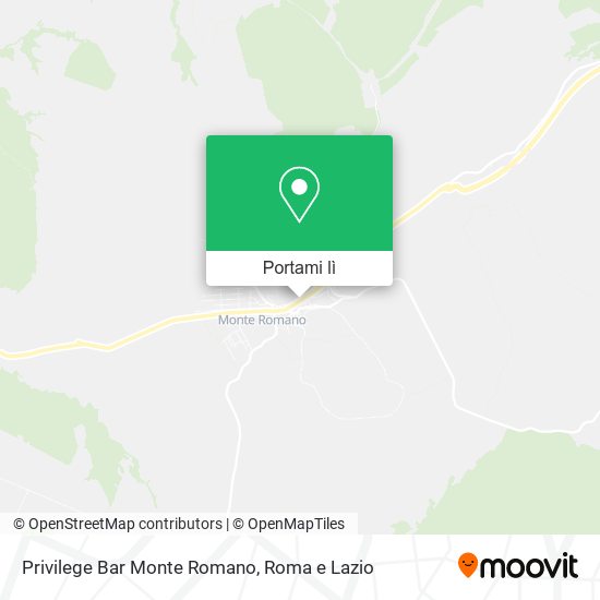 Mappa Privilege Bar Monte Romano