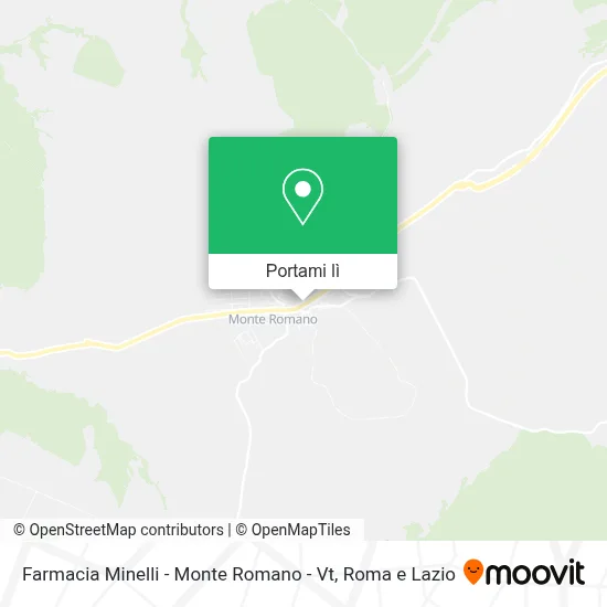 Mappa Farmacia Minelli - Monte Romano - Vt