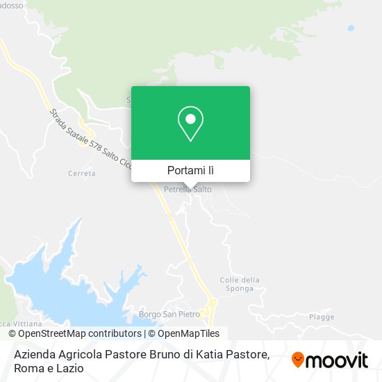 Mappa Azienda Agricola Pastore Bruno di Katia Pastore