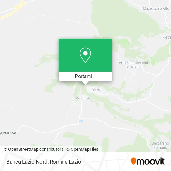 Mappa Banca Lazio Nord