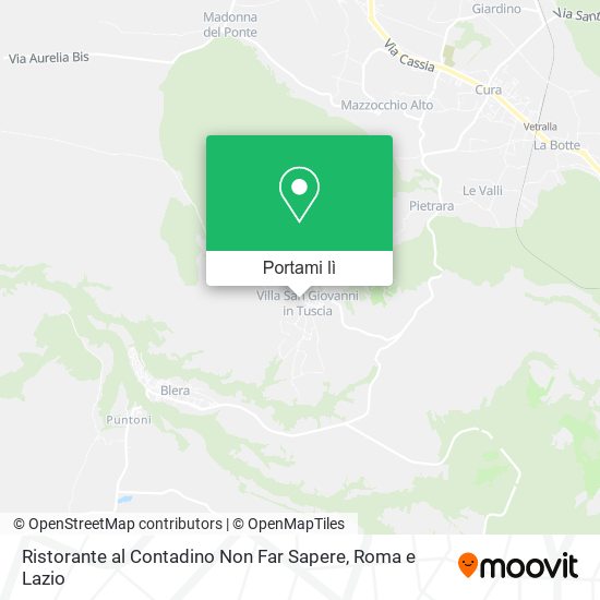 Mappa Ristorante al Contadino Non Far Sapere