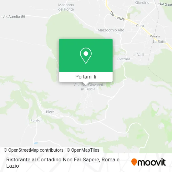 Mappa Ristorante al Contadino Non Far Sapere