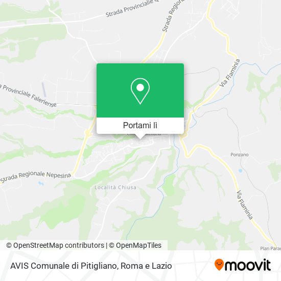 Mappa AVIS Comunale di Pitigliano