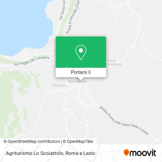 Mappa Agriturismo Lo Scoiattolo