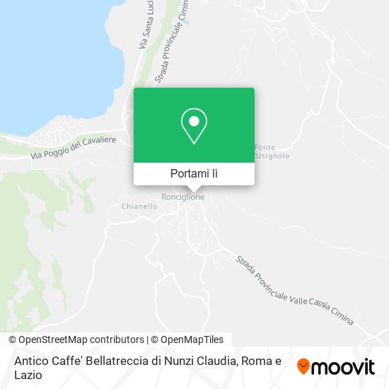 Mappa Antico Caffe' Bellatreccia di Nunzi Claudia