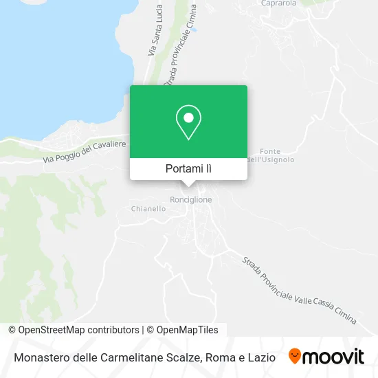 Mappa Monastero delle Carmelitane Scalze