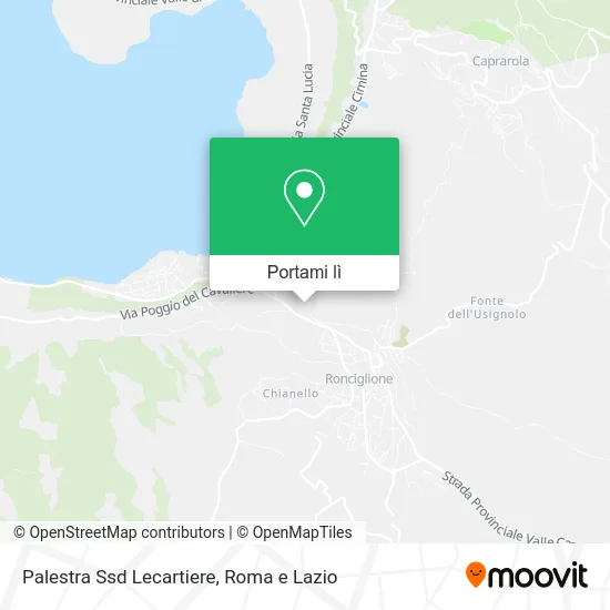 Mappa Palestra Ssd Lecartiere