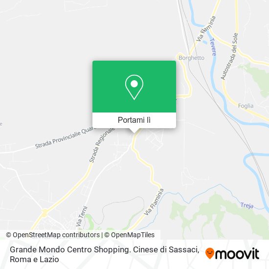 Mappa Grande Mondo Centro Shopping. Cinese di Sassaci