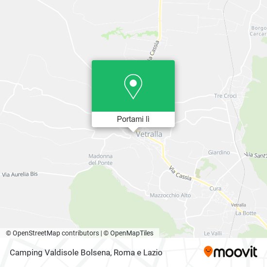 Mappa Camping Valdisole Bolsena