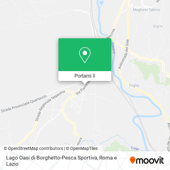 Mappa Lago Oasi di Borghetto-Pesca Sportiva