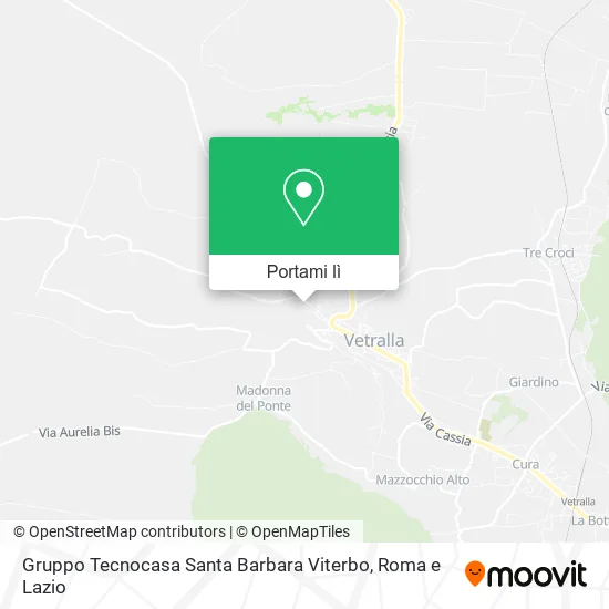 Mappa Gruppo Tecnocasa Santa Barbara Viterbo