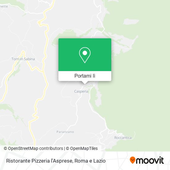 Mappa Ristorante Pizzeria l'Asprese