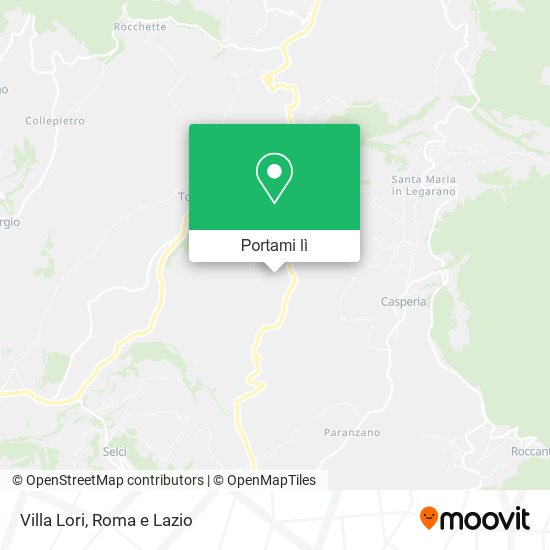 Mappa Villa Lori