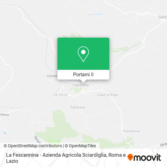 Mappa La Fescennina - Azienda Agricola Sciardiglia