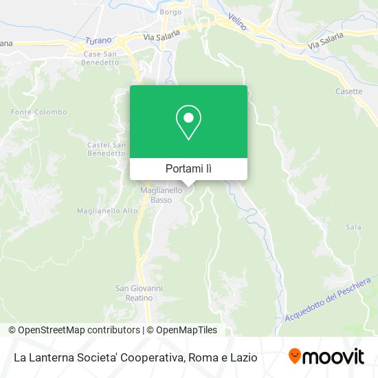 Mappa La Lanterna Societa' Cooperativa