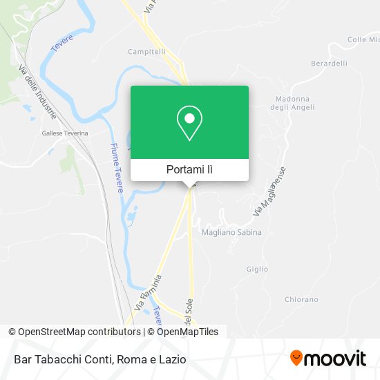 Mappa Bar Tabacchi Conti