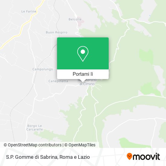 Mappa S.P. Gomme di Sabrina