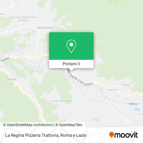 Mappa La Regina Pizzeria Trattoria