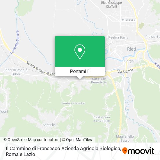 Mappa Il Cammino di Francesco Azienda Agricola Biologica
