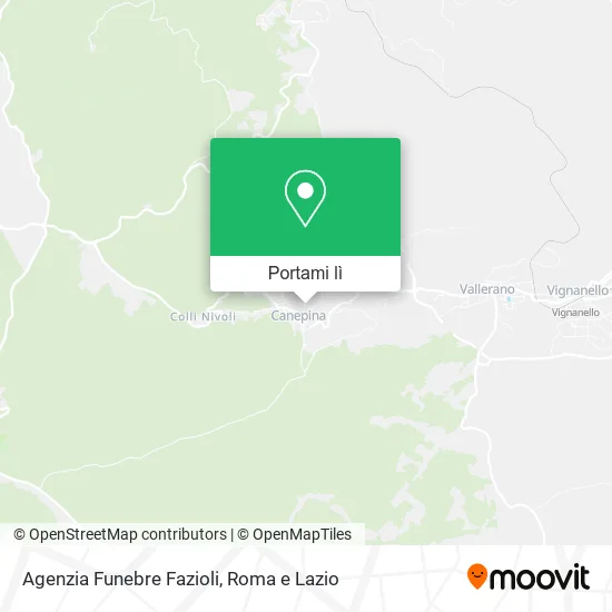 Mappa Agenzia Funebre Fazioli
