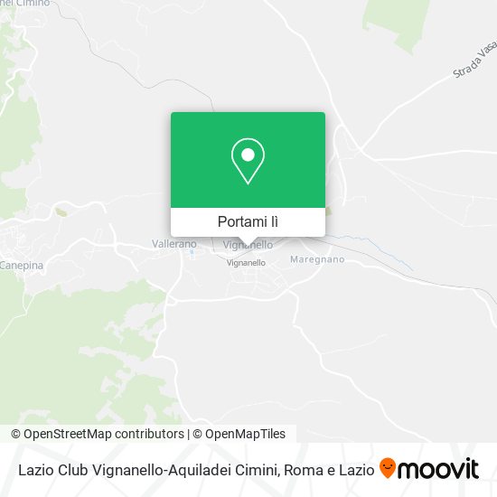 Mappa Lazio Club Vignanello-Aquiladei Cimini