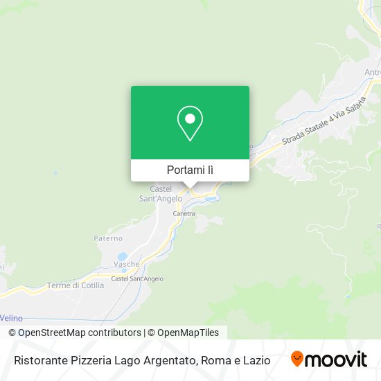 Mappa Ristorante Pizzeria Lago Argentato