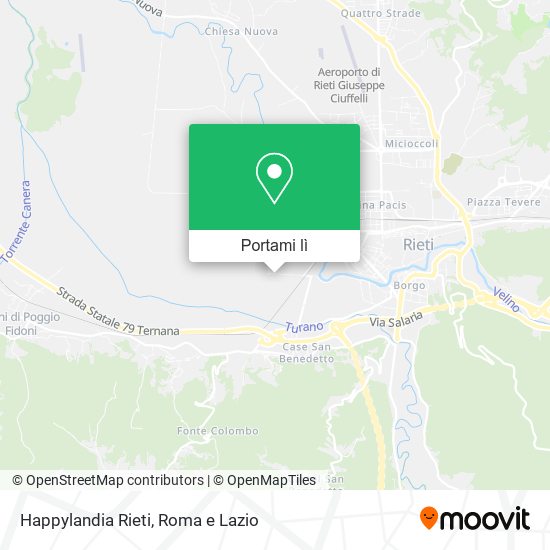 Mappa Happylandia Rieti