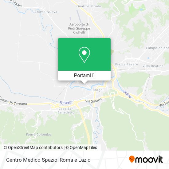 Mappa Centro Medico Spazio