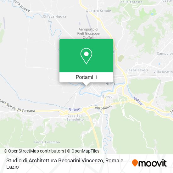 Mappa Studio di Architettura Beccarini Vincenzo